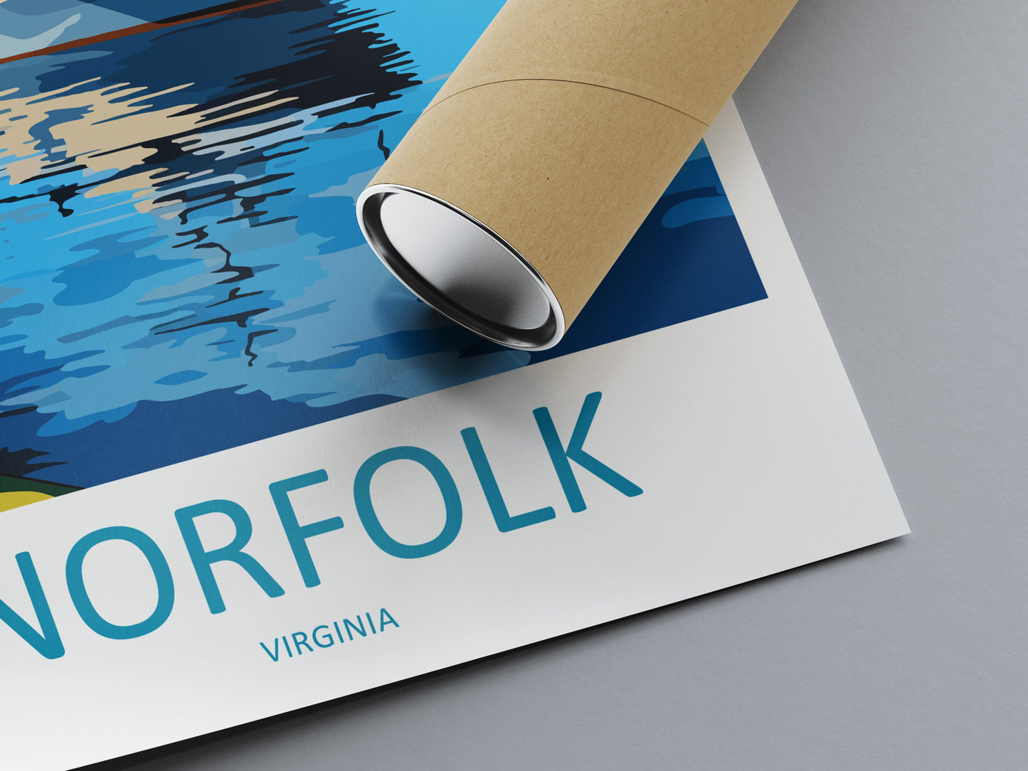 Norfolk Travel Print Wall Art Norfolk Wall Hanging Home Décor Norfolk Gift Art Lovers Virginia Art Lover Gift