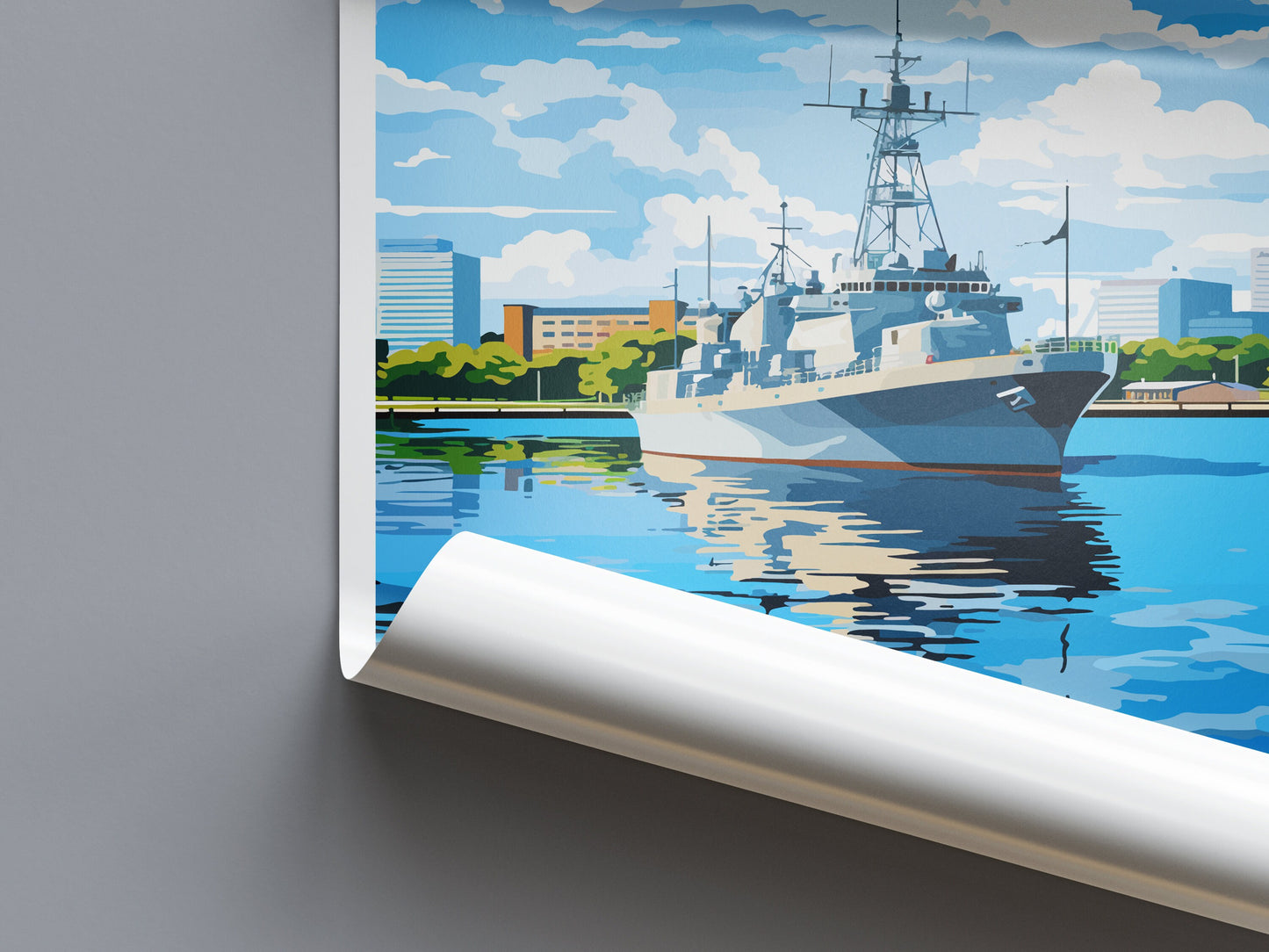 Norfolk Travel Print Wall Art Norfolk Wall Hanging Home Décor Norfolk Gift Art Lovers Virginia Art Lover Gift
