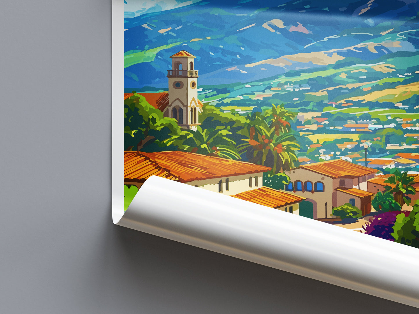 San Luis Obispo Travel Print Wall Art San Luis Obispo Wall Hanging Home Décor San Luis Obispo Gift Art Lovers California Art Lover Gift