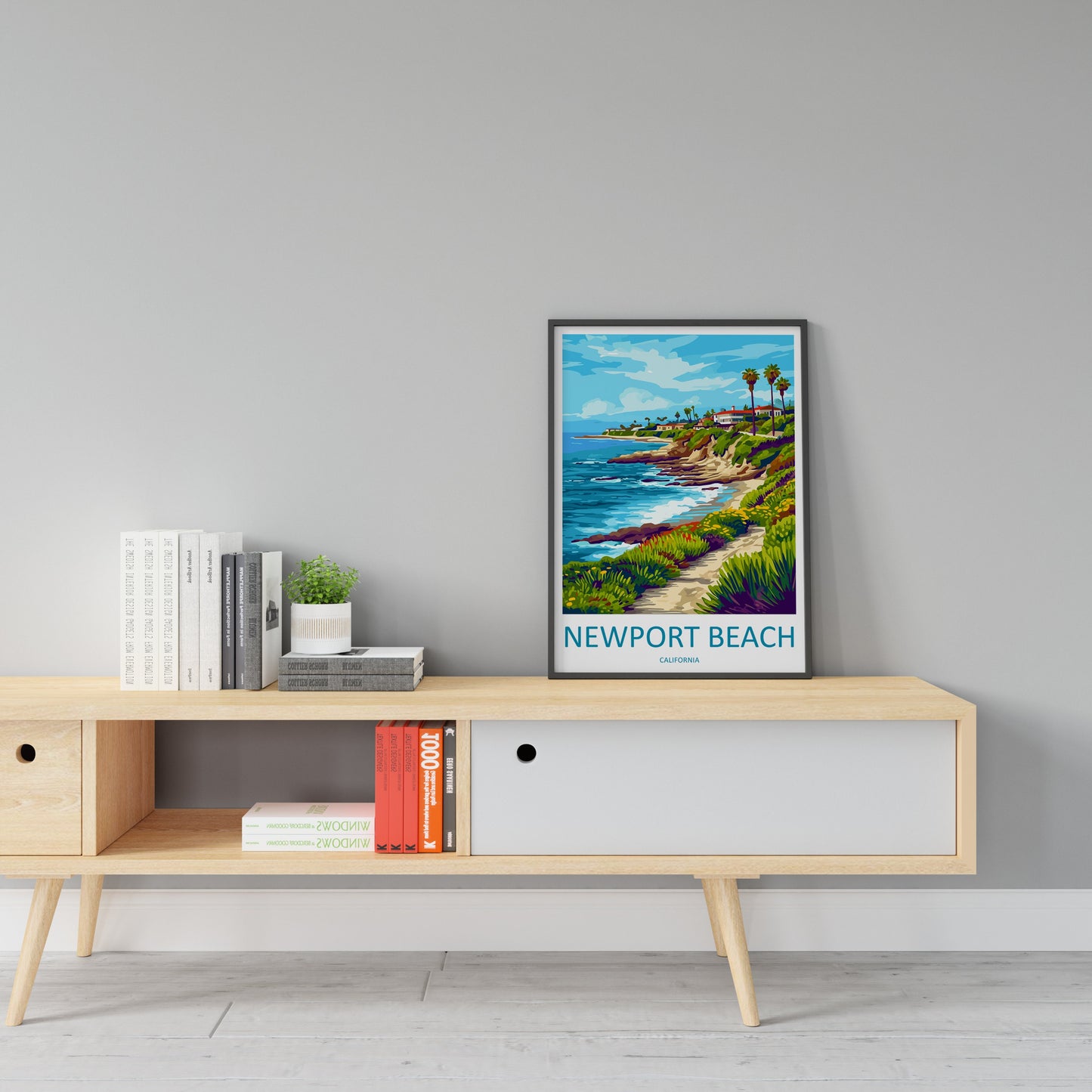 Newport Beach Travel Print Wall Art Newport Beach Wall Hanging Home Décor Newport Beach Gift Art Lovers California Art Lover Gift