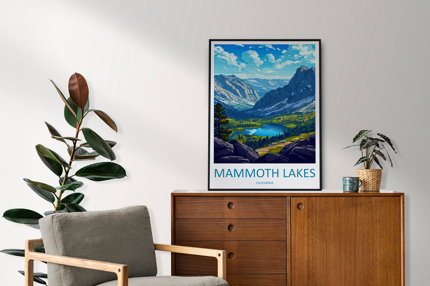 Lake Mammoth Travel Print Wall Art Lake Mammoth Wall Hanging Home Décor Lake Mammoth Gift Art Lovers California Art Lover Gift
