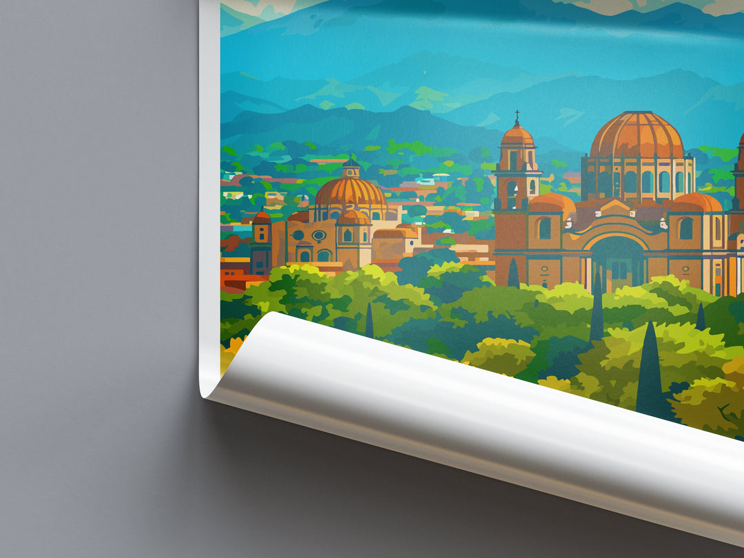 Mexico City Travel Print Wall Art Mexico City Wall Hanging Home Decoration Mexico City Gift Art Lovers Wall Art Print Art Mexico City Print