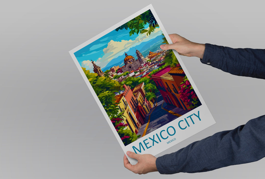 Mexico City Travel Print Wall Art Mexico City Wall Hanging Home Decoration Mexico City Gift Art Lovers Wall Art Print Art Mexico City Print
