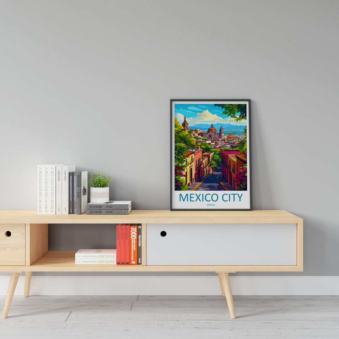 Mexico City Travel Print Wall Art Mexico City Wall Hanging Home Decoration Mexico City Gift Art Lovers Wall Art Print Art Mexico City Print