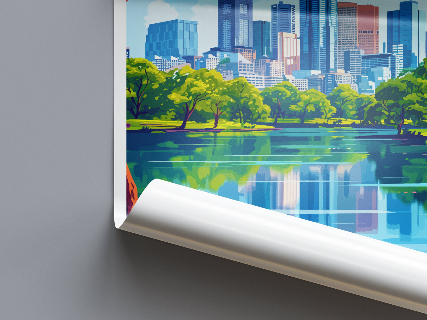 Melbourne Travel Print Wall Art Melbourne Wall Hanging Home Décor Melbourne Gift Art Lovers Wall Art Australia Travel Print