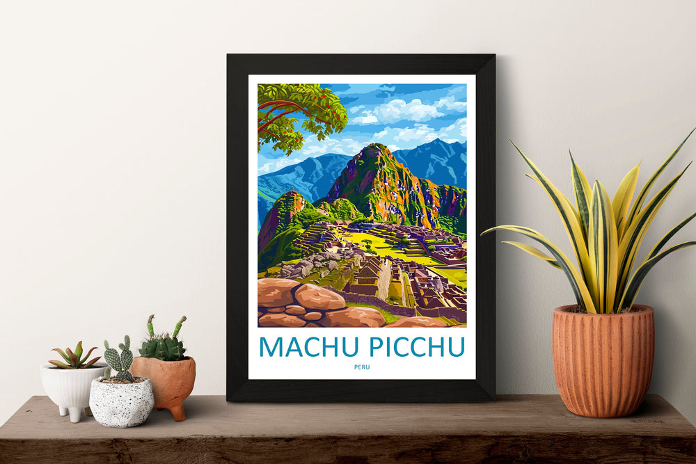 Machu Picchu Travel Print Wall Art Machu Picchu Wall Hanging Home Décor Machu Picchu Gift Art Lovers Peru Art Lover Gift Peru