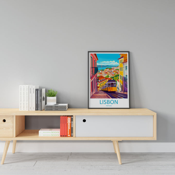 Lisbon Travel Print Wall Art Lisbon Wall Hanging Home Décor Lisbon Gift Art Lovers Portugal Art Lover Gift Lisbon Poster
