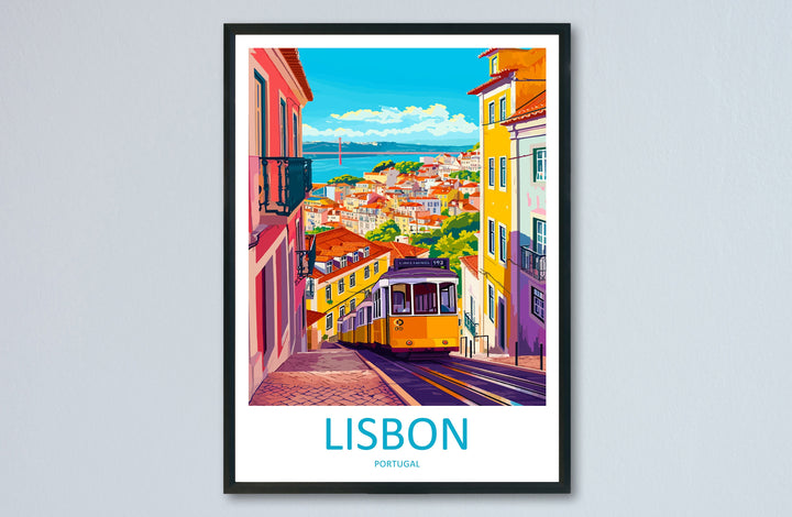 Lisbon Travel Print Wall Art Lisbon Wall Hanging Home Décor Lisbon Gift Art Lovers Portugal Art Lover Gift Lisbon Poster