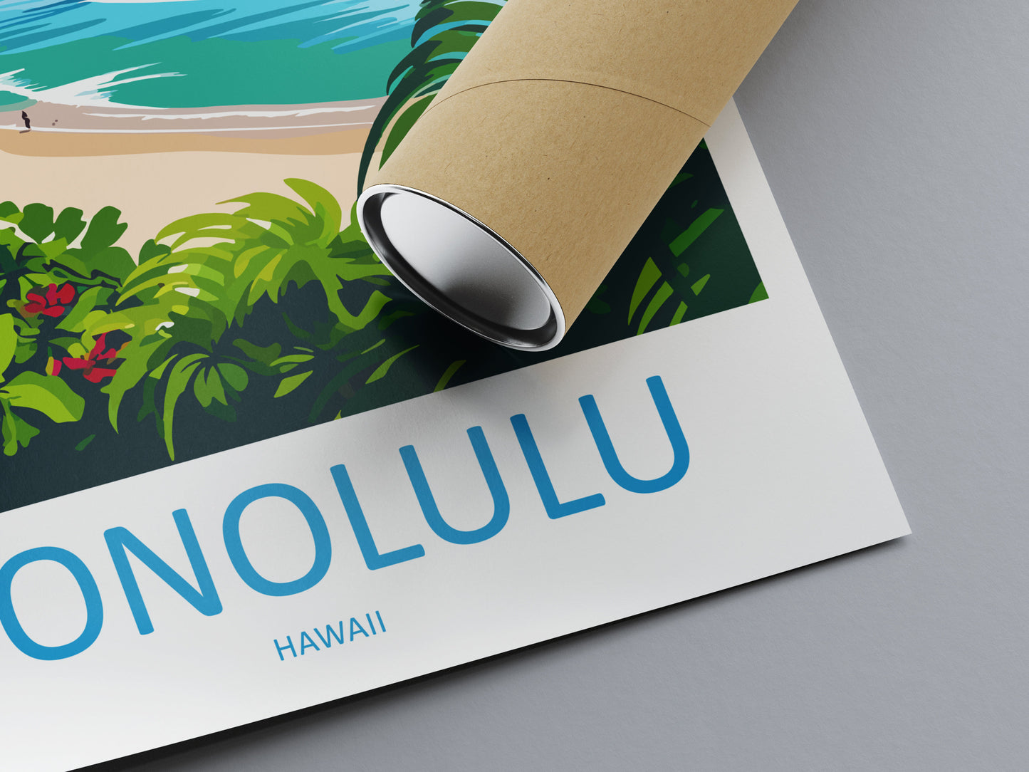 Honolulu Travel Print Wall Art Honolulu Wall Hanging Home Décor Honolulu Gift Art Lovers Hawaii Art Lover Gift Print Artwork