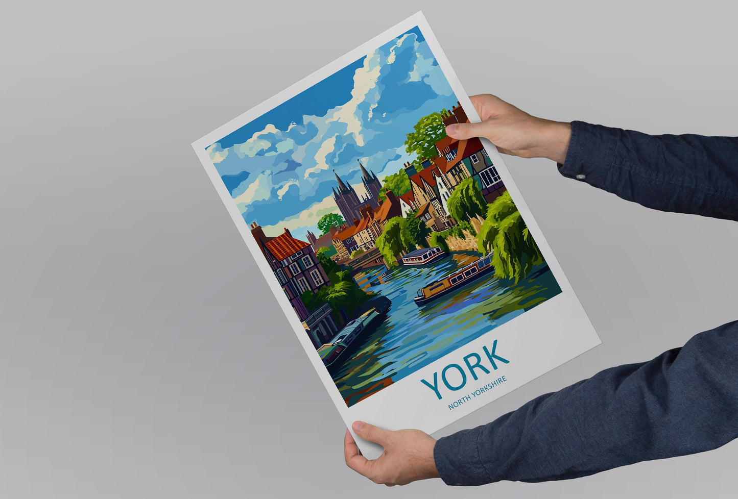 York Travel Print Wall Art York Wall Hanging Home Décor York Gift Art Lovers England Art Lover Gift Print Artwork Yorkshire Art