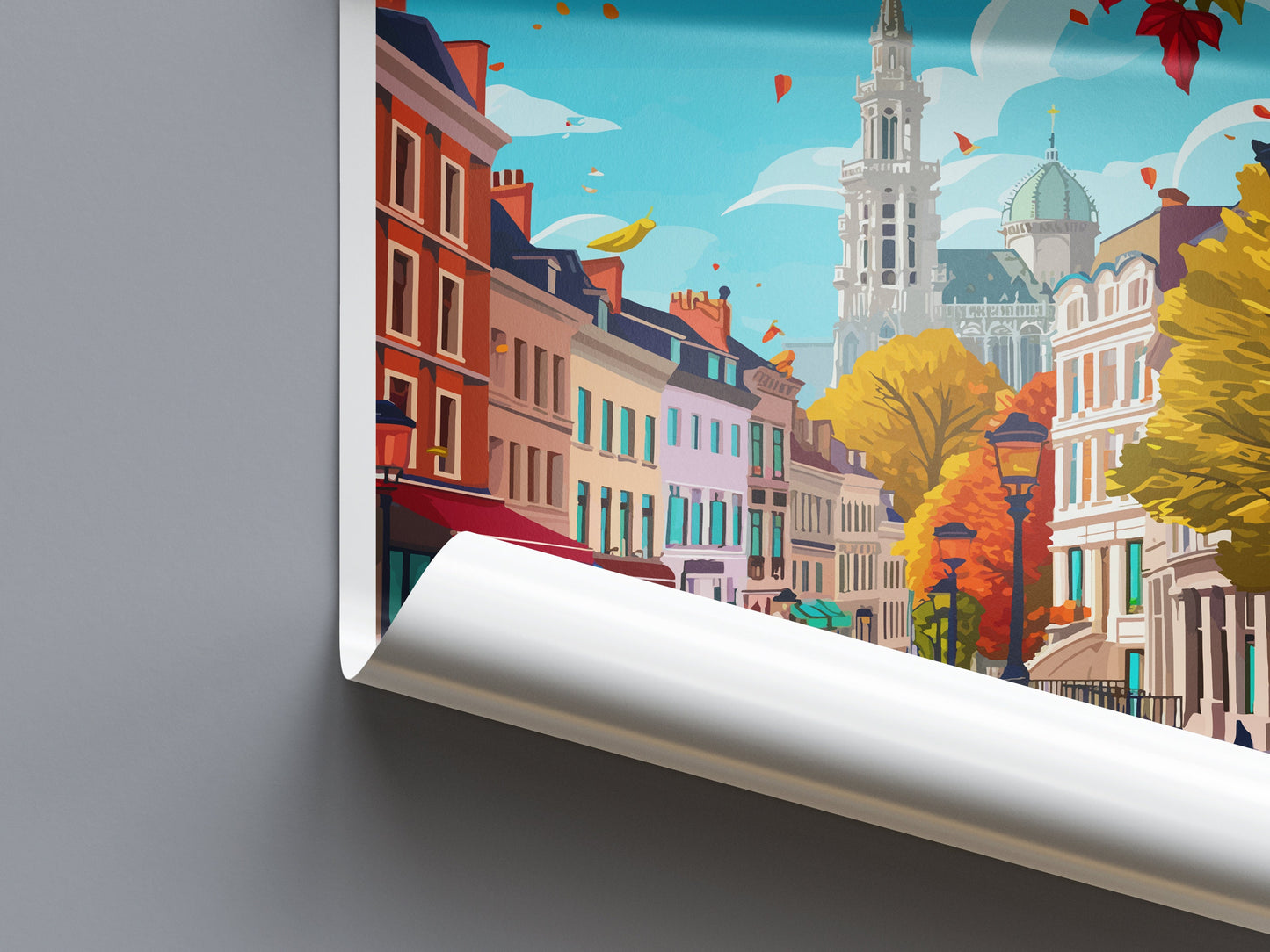 Brussels Travel Print Wall Art Brussels Wall Hanging Home Décor Brussels Gift Art Lovers Belgium Art Lover Gift Brussels Wall Décor