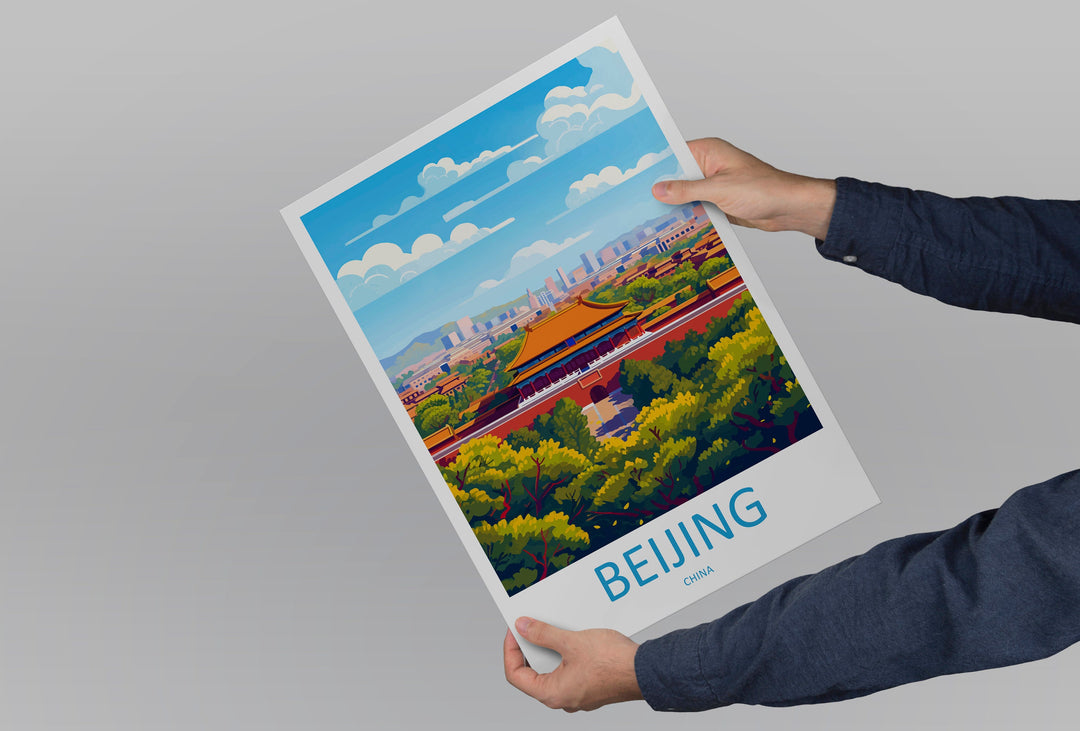 Beijing Travel Print Wall Art Beijing Wall Hanging Home Décor Gift Beijing Art Lovers China Beijing Art Gift Lover Print