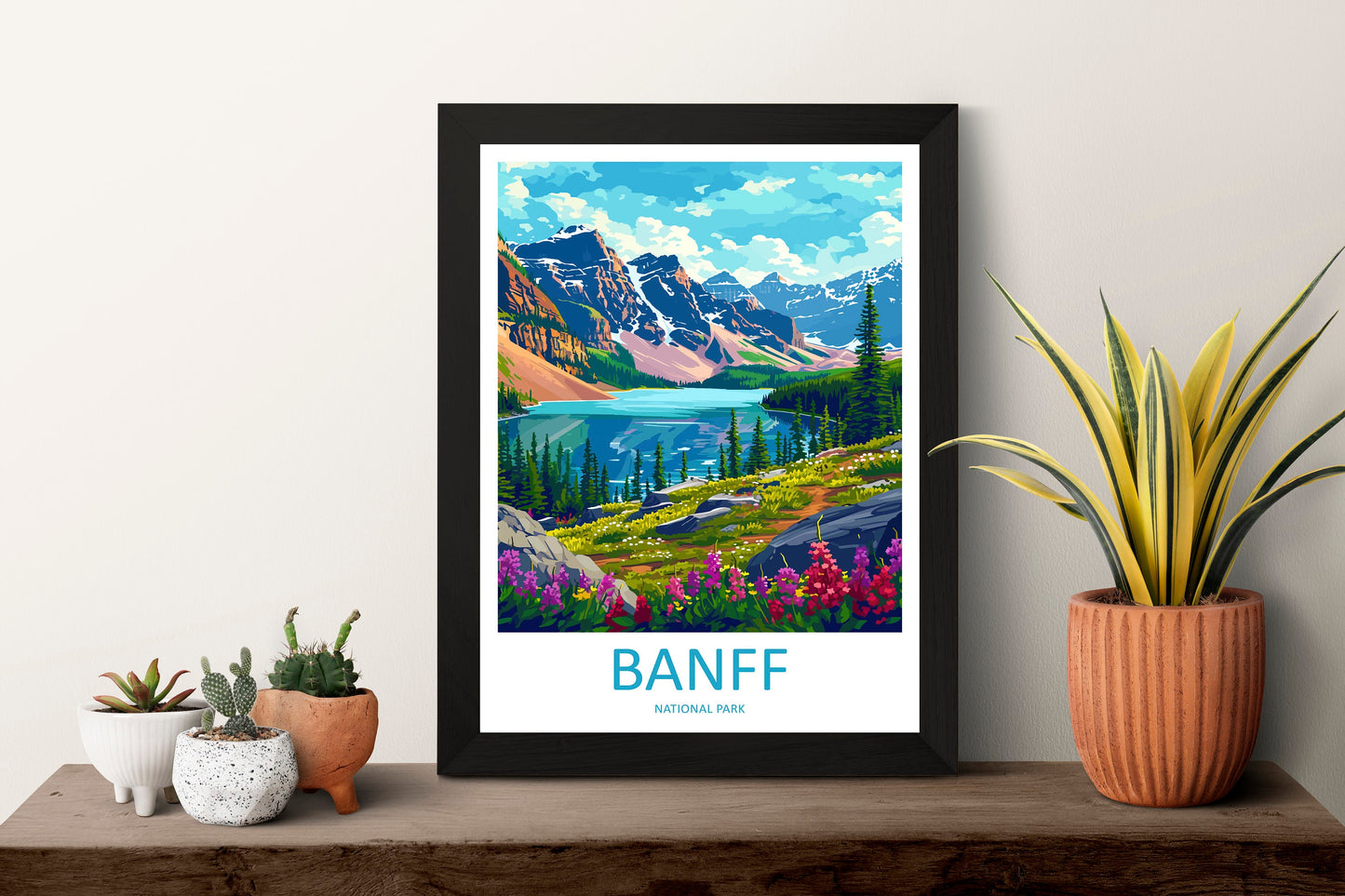 Banff National Park Travel Print Wall Art Banff Wall Hanging Home Décor Banff Gift Art Lovers Canada Art Lover Gift
