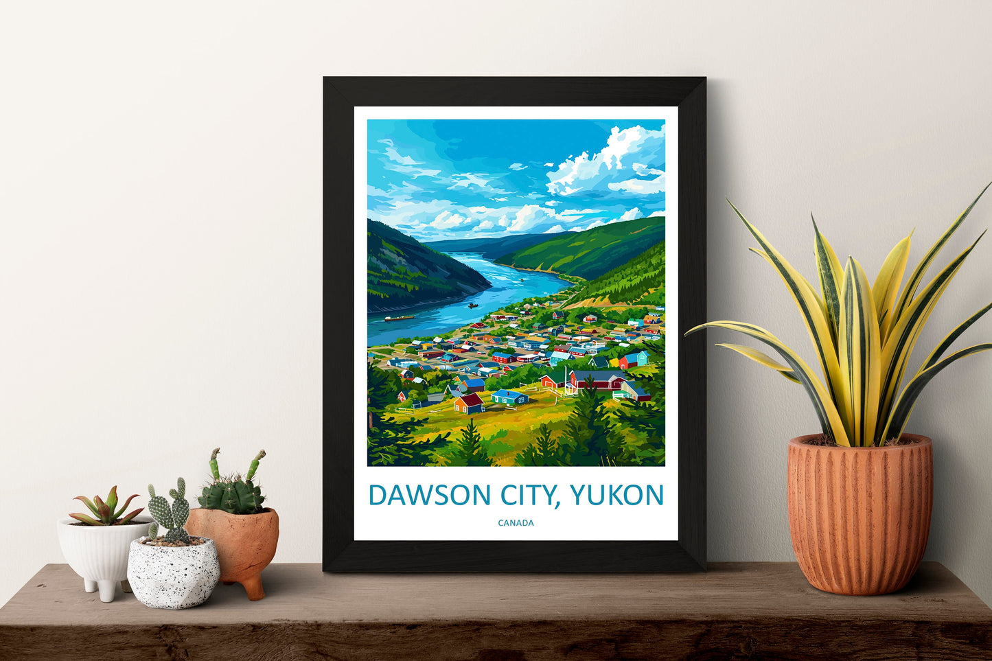 Dawson City Travel Print Wall Art Dawson City Wall Hanging Home Décor Dawson City Gift Art Lovers Canada Art Lover Gift