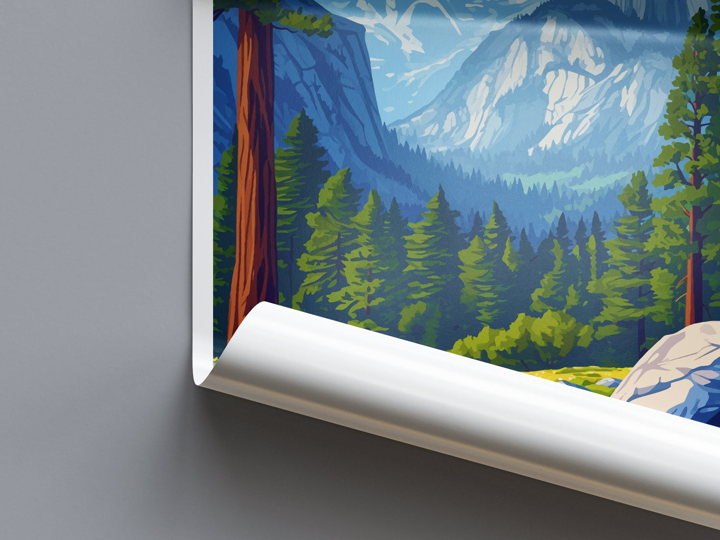 Sequoia National Park Travel Print Wall Art Sequoia Wall Hanging Home Décor Sequoia Gift Art Lovers California Art Lover Gift