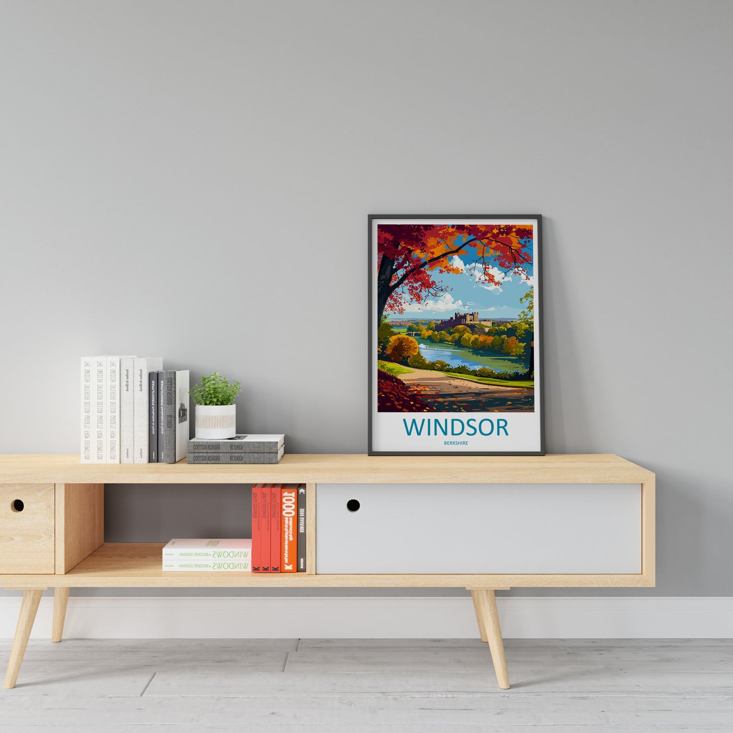 Windsor Travel Print Wall Art Windsor Wall Hanging Home Décor Windsor Gift Art Lovers Scotland Art Lover Gift Castle