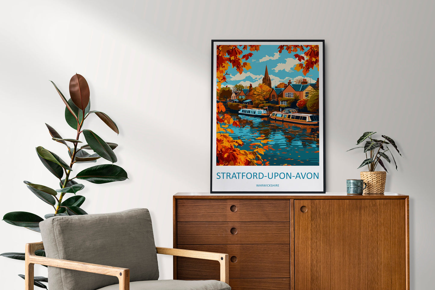Stratford-upon-avon Travel Print Wall Art Stratford-upon-avon Wall Hanging Home Décor Stratford-upon-avon Gift Art Lovers England Art Lover