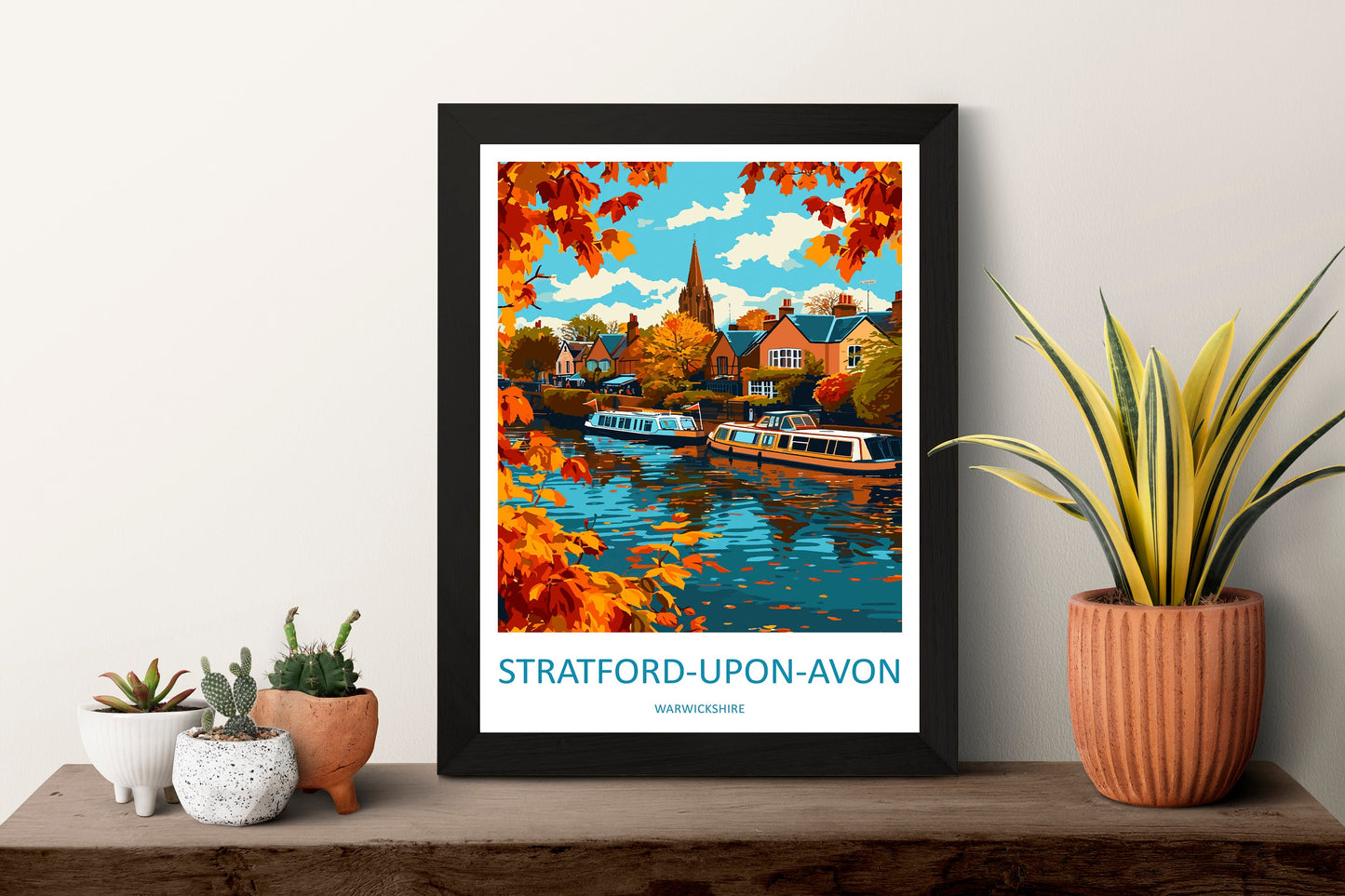 Stratford-upon-avon Travel Print Wall Art Stratford-upon-avon Wall Hanging Home Décor Stratford-upon-avon Gift Art Lovers England Art Lover