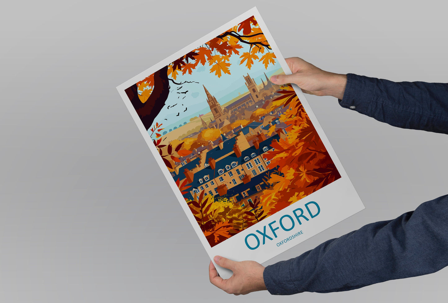 Oxford Travel Print Wall Art Oxford Wall Hanging Home Décor Oxford Gift Art Lovers England Art Lover Gift Poster Oxford Art Oxford Poster