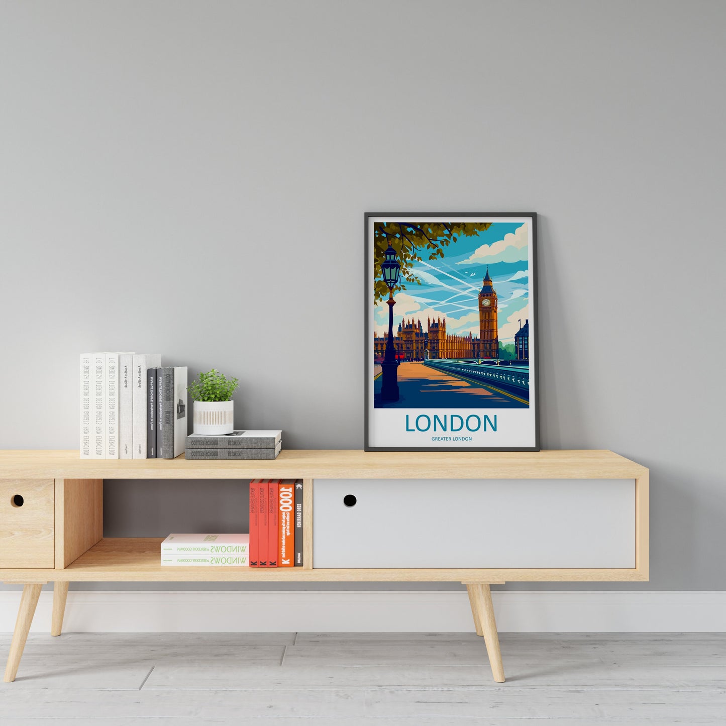 London Travel Print Wall Art London Wall Hanging Home Décor London Gift Art Lovers England Art Lover Gift London Travel Gift
