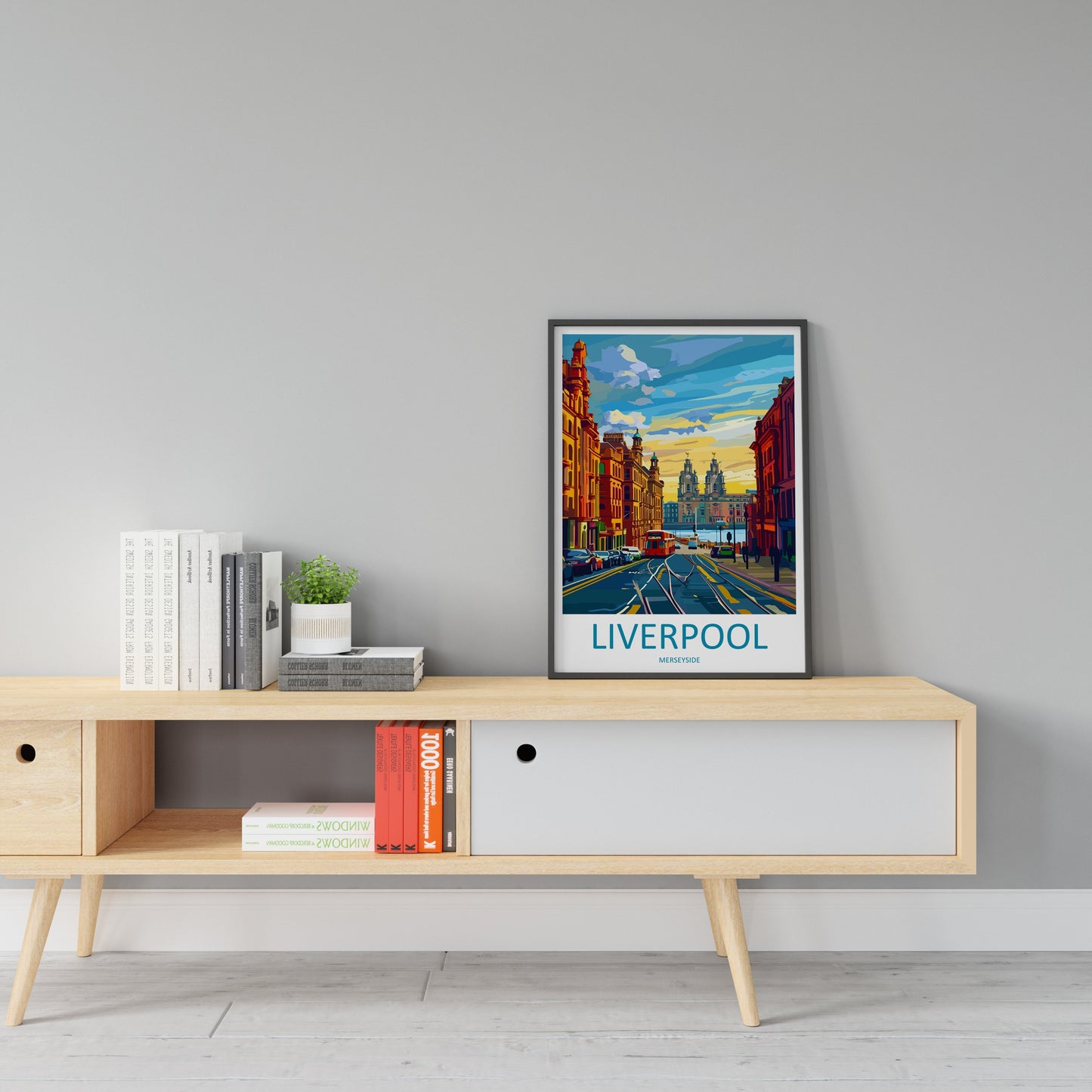 Liverpool Travel Print Wall Art Liverpool Wall Hanging Home Décor Liverpool Gift Art Lovers England Art Lover Gift Liverpool Travel Art Gift