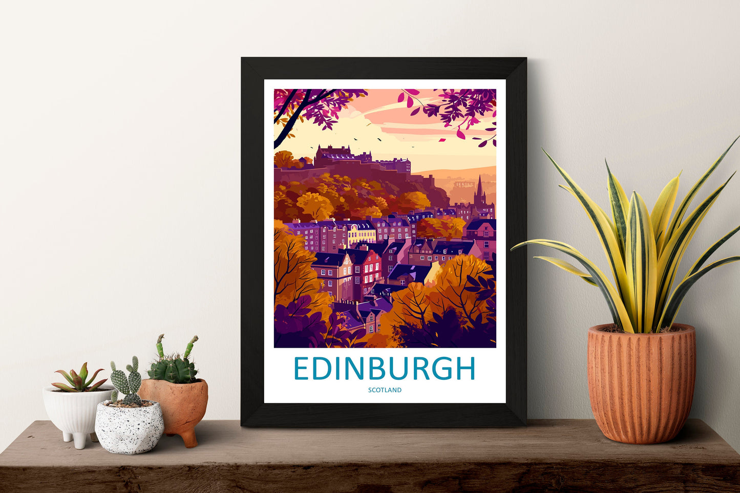 Edinburgh Cityscape Print Edinburgh Home Decor European City Art Print Edinburgh Wall Art Scotland Enthusiast Gift Wall Hanging Edinburgh