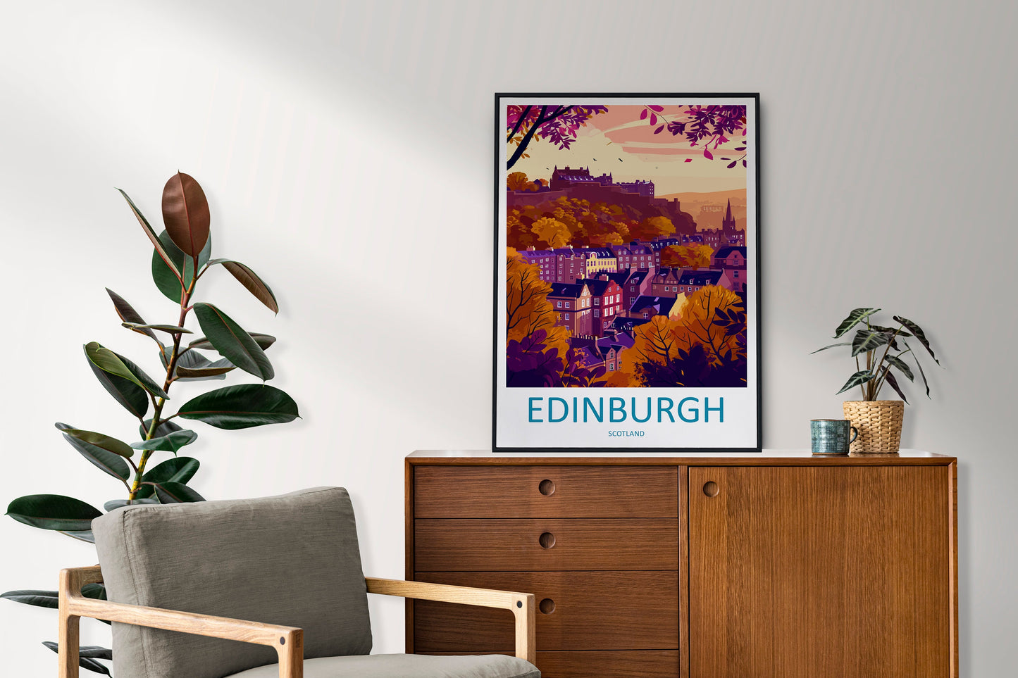 Edinburgh Cityscape Print Edinburgh Home Decor European City Art Print Edinburgh Wall Art Scotland Enthusiast Gift Wall Hanging Edinburgh