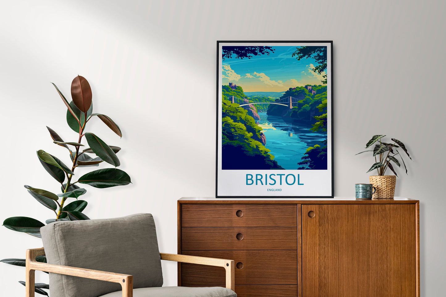 Bristol Travel Print Wall Art Bristol Wall Hanging Home Décor Bristol Gift Art Lovers England Art Lover Gift Bristol Bridge City Art Print