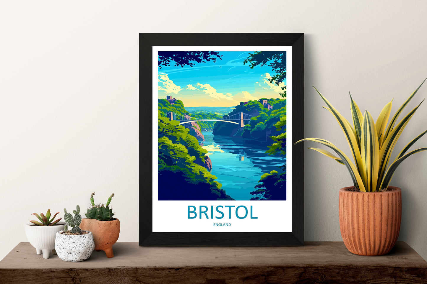 Bristol Travel Print Wall Art Bristol Wall Hanging Home Décor Bristol Gift Art Lovers England Art Lover Gift Bristol Bridge City Art Print
