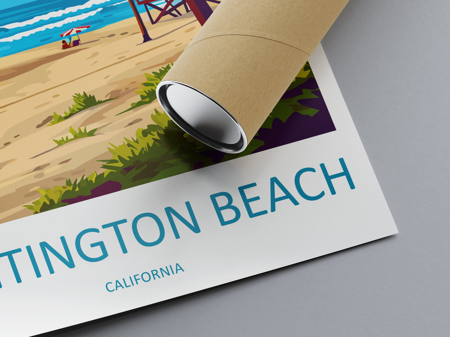 Huntington Beach Travel Print Wall Art Huntington Beach Wall Hanging Home Décor Huntington Beach Gift Art Lovers California Art Lover Gift