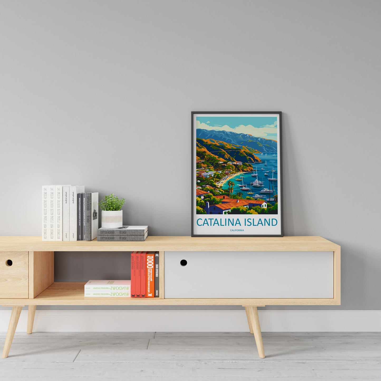 Catalina Island Travel Print Wall Art Catalina Island Wall Hanging Home Décor Catalina Island Gift Art Lovers California Art Lover Gift