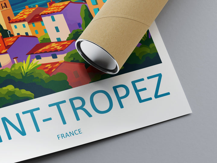 Saint-Tropez Print Saint-Tropez Home Decor Cityscape Art Print Saint-Tropez Wall Art Travel Enthusiast Gift Wall Hanging Saint-Tropez France