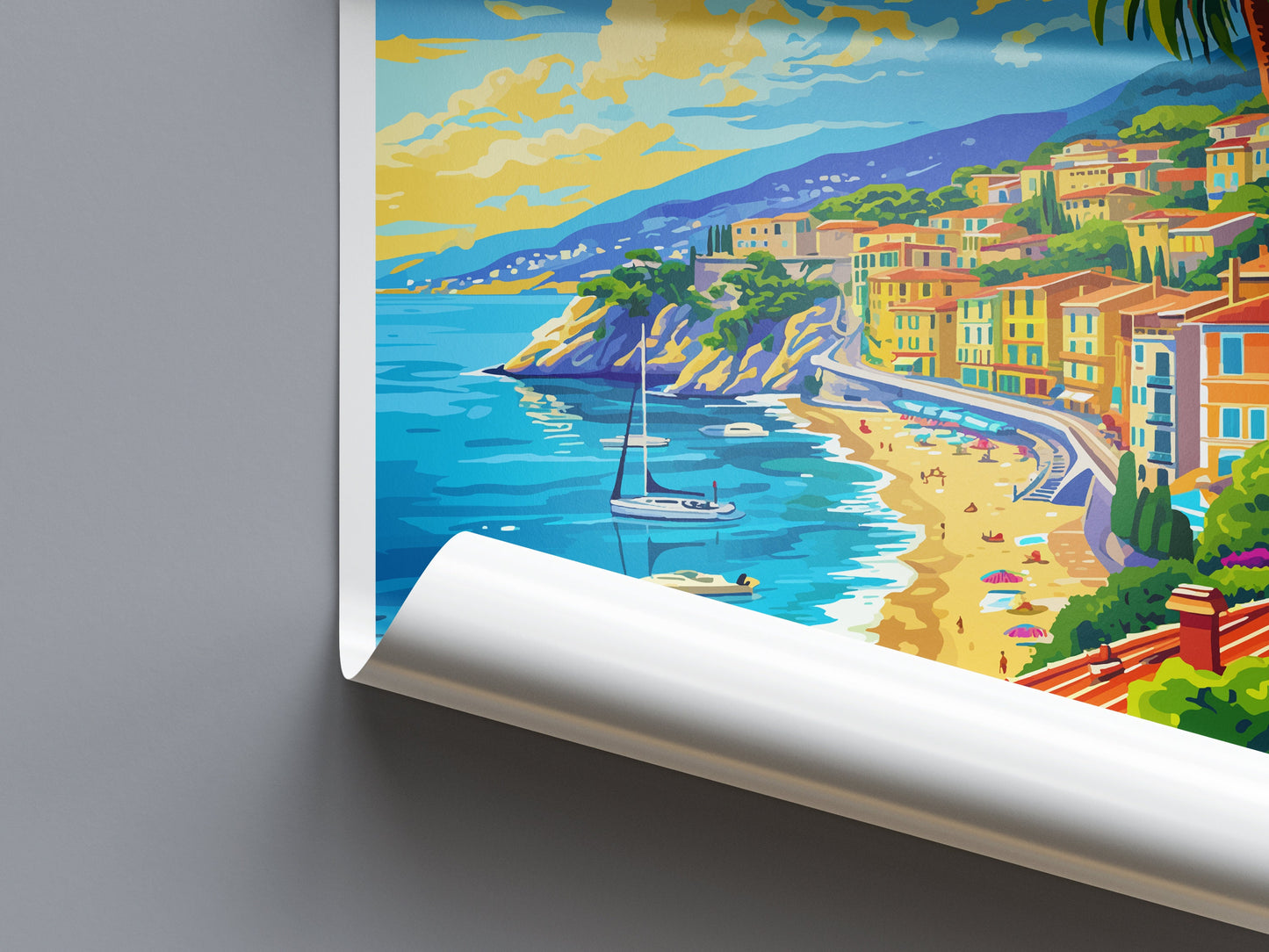 Nice France Print Nice France Home Decor Cityscape Art Print Nice France Wall Art for Travel Enthusiast Gift Wall Hanging Nice France Poster