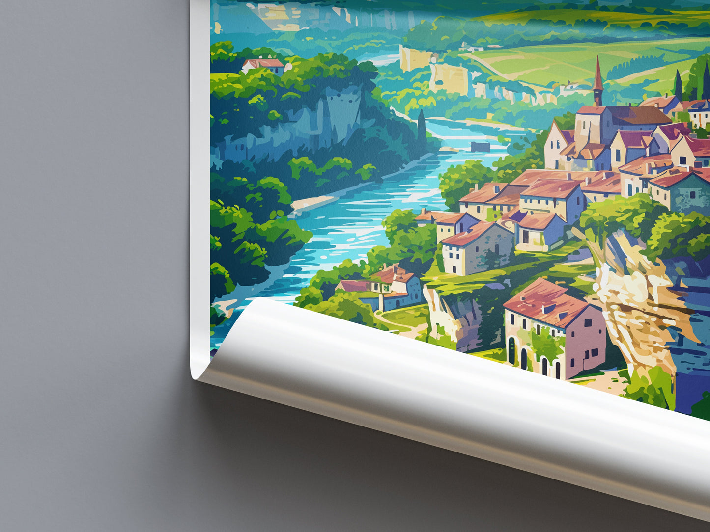 Loire Valley Travel Print Wall Art Loire Valley Wall Hanging Home Décor Loire Valley Gift Art Lovers France Art Lover Gift Loire Valley Art
