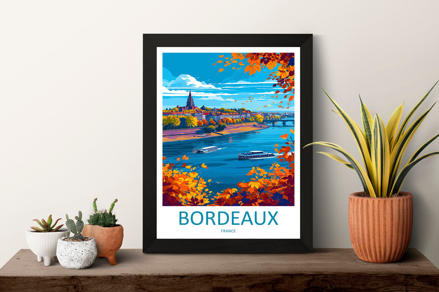 Bordeaux Travel Print Wall Art Bordeaux France Wall Hanging Home Decoration Bordeaux Gift Art Lovers Wall Art Print Bordeaux Wall Art