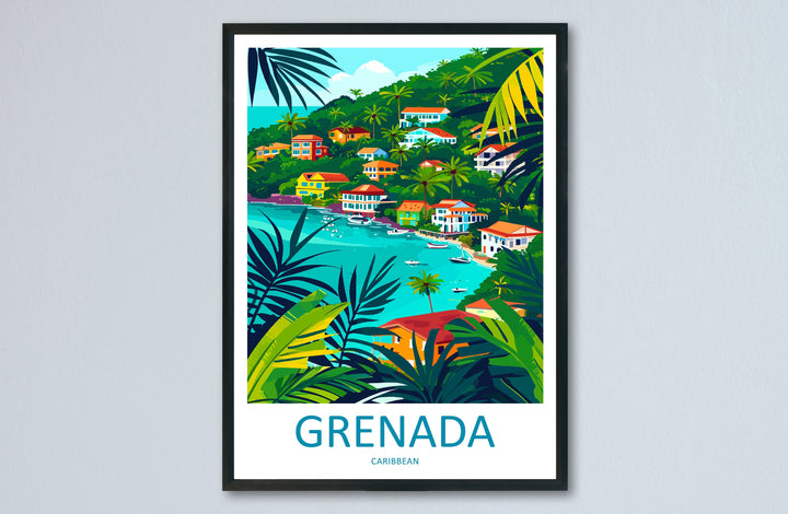 Grenada Travel Print Wall Art Grenada Wall Hanging Home Décor Grenada Gift Art Lovers Wall Art Caribbean Travel Print Poster Gift