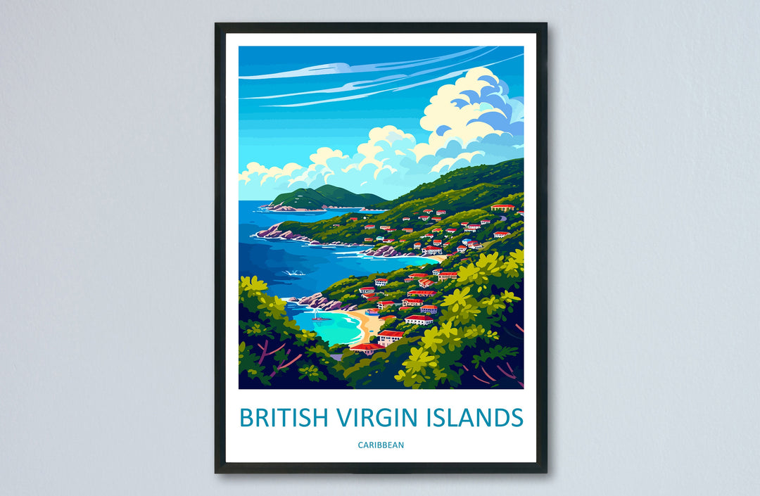British Virgin Islands Travel Print Wall Art British Virgin Islands Wall Hanging Home Décor British Virgin Islands Gift Art Lovers Wall Art