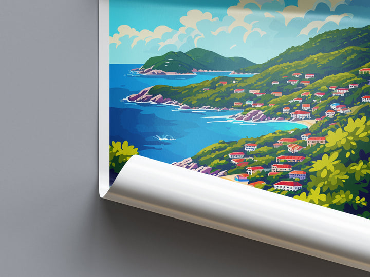 British Virgin Islands Travel Print Wall Art British Virgin Islands Wall Hanging Home Décor British Virgin Islands Gift Art Lovers Wall Art