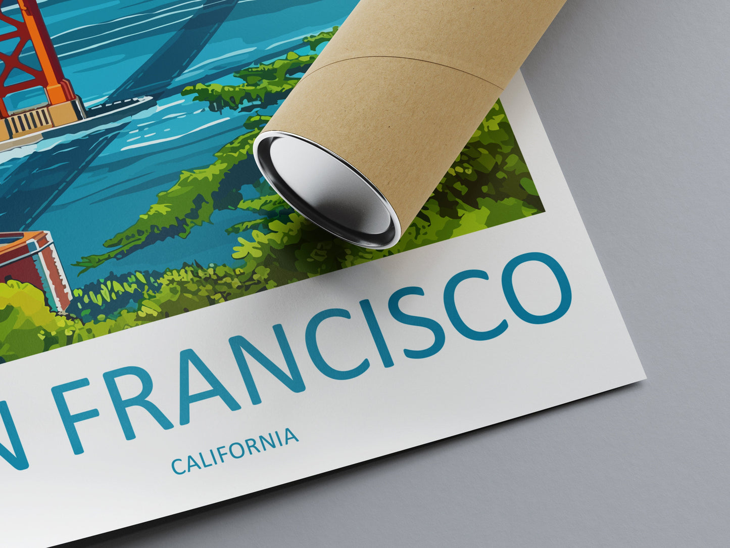 San Francisco Golden Gate Travel Print Wall Art San Francisco Wall Hanging Home Décor San Francisco Gift Art Lovers California Art Lover