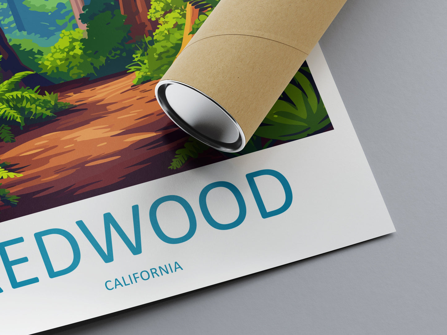 Redwood National Park Travel Print Wall Art Redwood Wall Hanging Home Décor Redwood Gift Art Lovers California Art Lover Gift