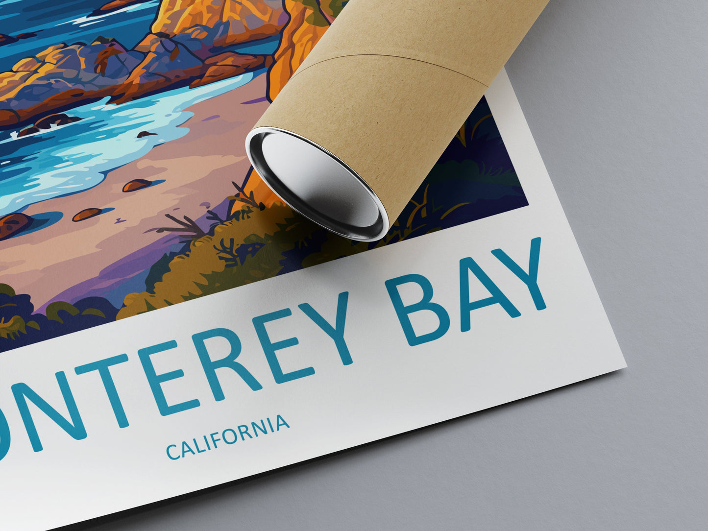 Monterey Bay Travel Print Wall Art Monterey Bay Wall Hanging Home Décor Monterey Bay Gift Art Lovers California Art Lover Gift Monterey Bay