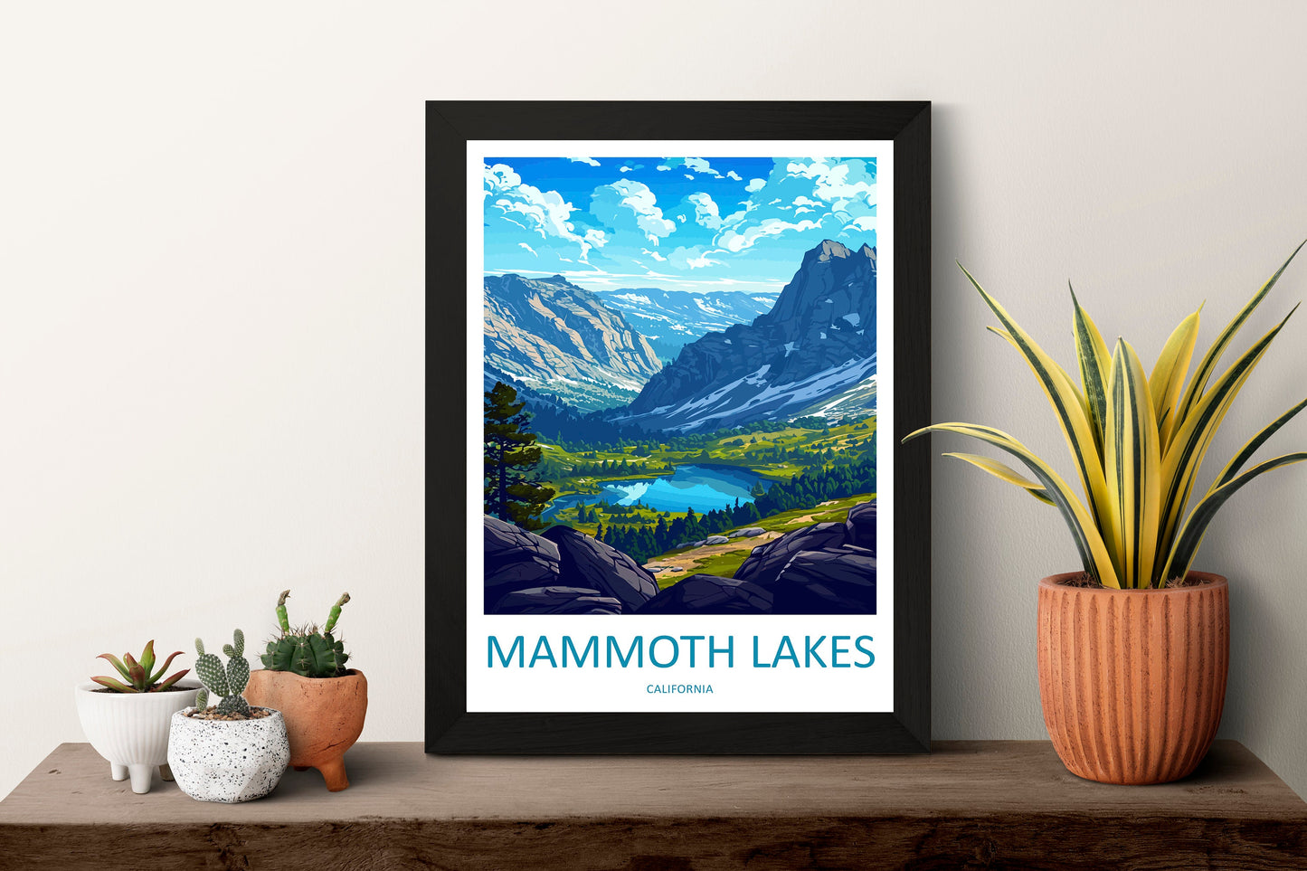Lake Mammoth Travel Print Wall Art Lake Mammoth Wall Hanging Home Décor Lake Mammoth Gift Art Lovers California Art Lover Gift