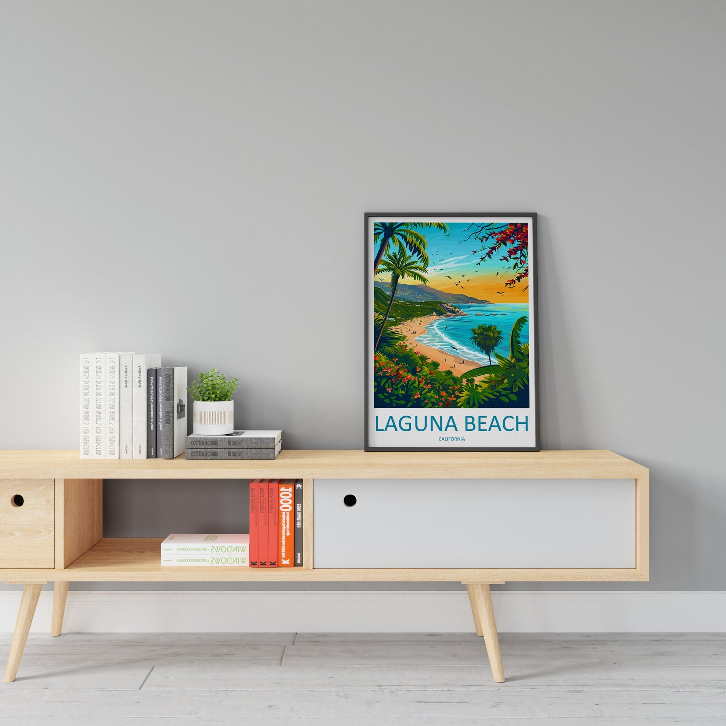 Laguna Beach Travel Print Wall Art Laguna Beach Wall Hanging Home Décor Laguna Beach Gift Art Lovers California Art Lover Gift