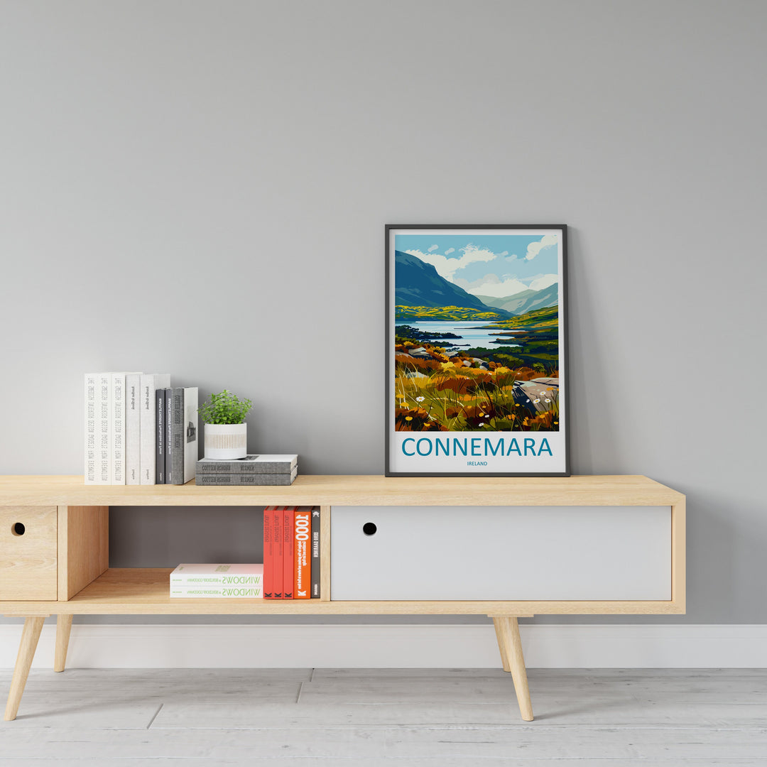 Connemara Travel Print Wall Art Connemara Wall Hanging Home Decoration Connemara Gift Art Lovers Wall Art Print Art Connemara Ireland Print