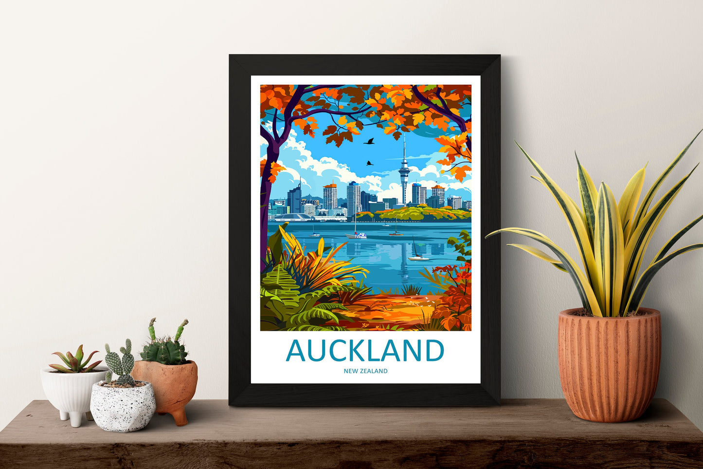 Auckland Travel Print Wall Art Auckland Wall Hanging Home Décor Auckland Gift Art Lovers New Zealand Art Lover Gift Print Auckland Wall Art