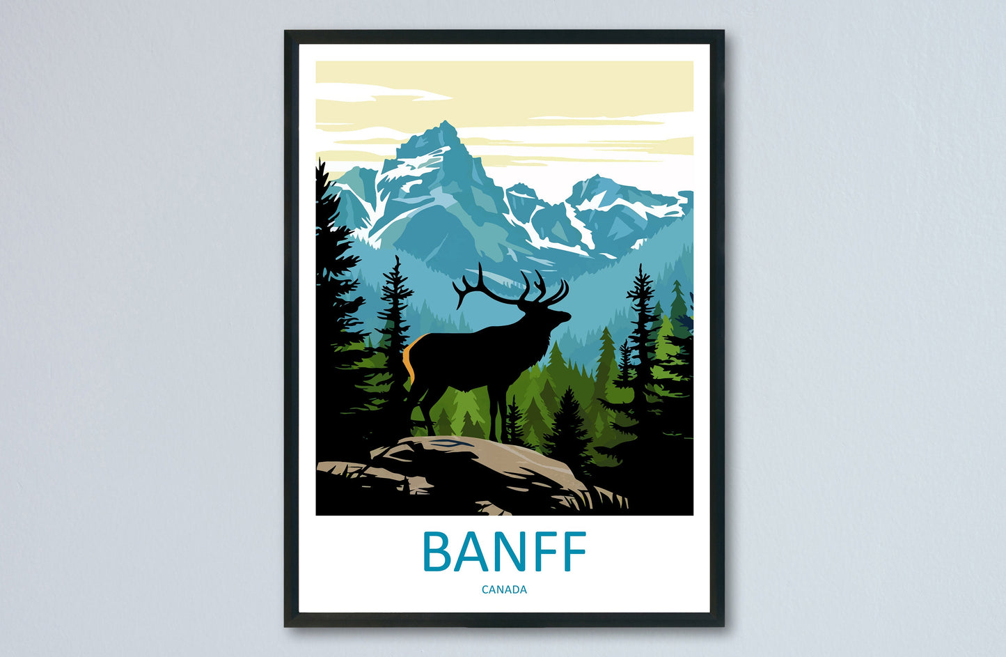 Banff National Park Travel Print Wall Art Banff Wall Hanging Home Décor Banff Gift Art Lovers Canada Art Lover Gift