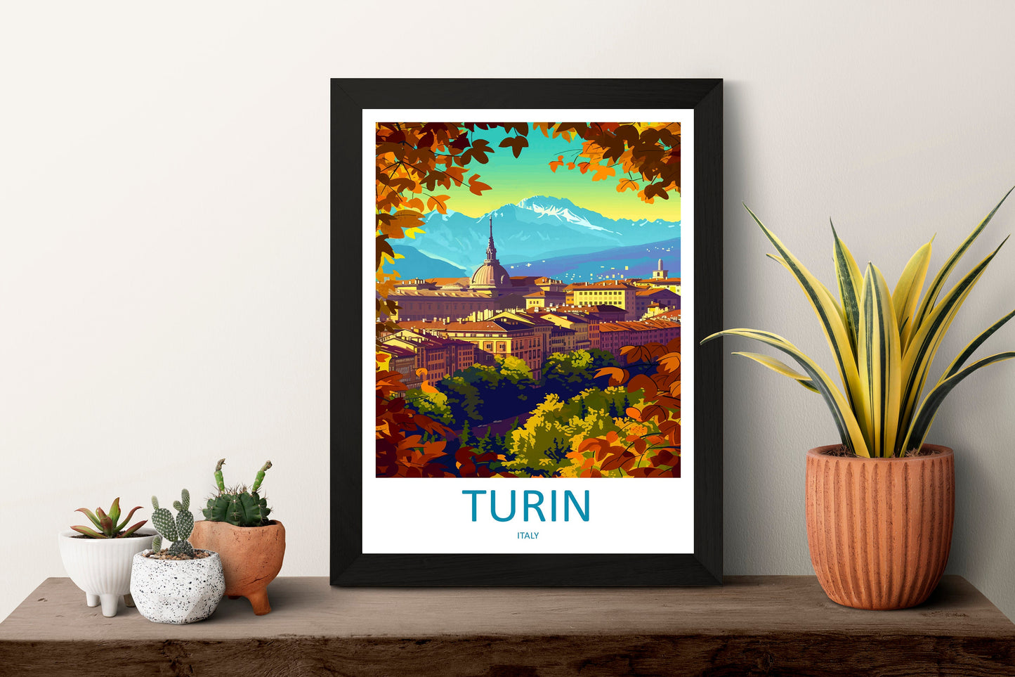 Turin Travel Print Wall Art Turin Wall Hanging Home Décor Turin Gift Art Lovers Italy Art Lover Gift Turin Print Turin Italy Art