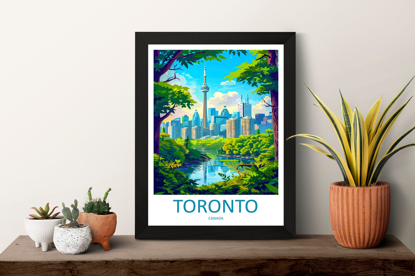 Toronto Travel Print Wall Art Toronto Canada Wall Hanging Home Decoration Toronto Gift Art Lovers Wall Art Print Toronto Canada Art