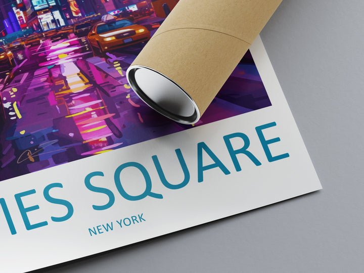 Times Square Travel Print Wall Art Times Square Wall Hanging Home Décor New York Gift Art Lovers New York State Art Gift Lover Print