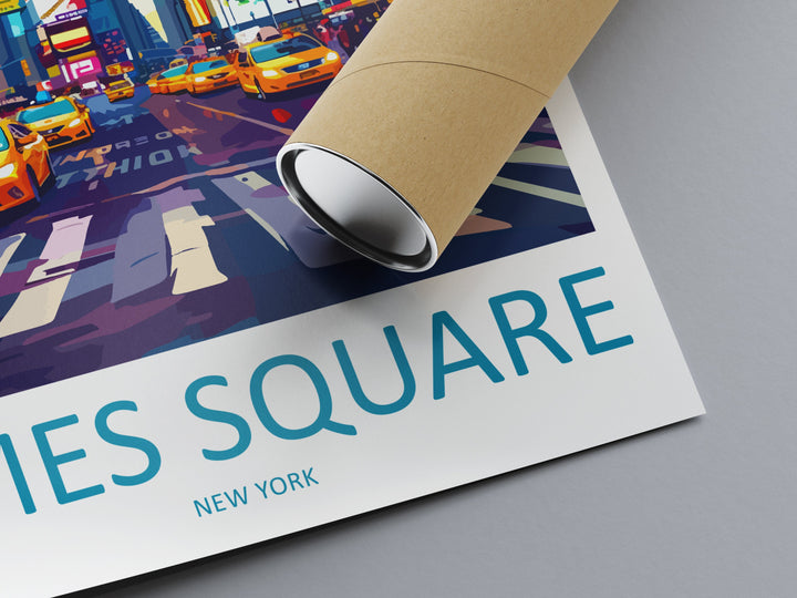 Times Square Travel Print Wall Art Times Square Wall Hanging Home Décor New York Gift Art Lovers New York State Art Gift Lover Print